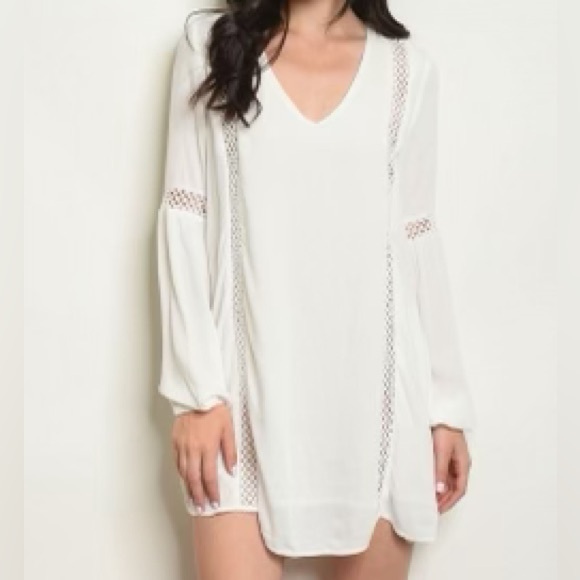 White Beach Mini Dress - Picture 2 of 3